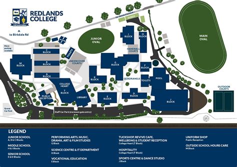 Redlands University Campus Map And Visitor Guide