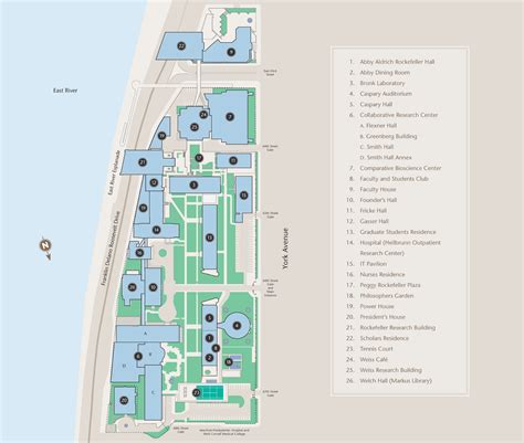 Rockefeller University Campus Map And Guide