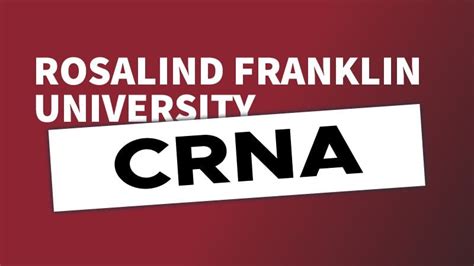 Rosalind Franklin University Crna Program Overview