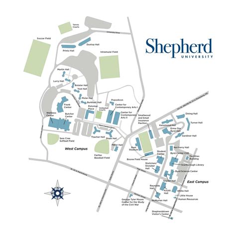 Shepherd University Campus Map And Directions