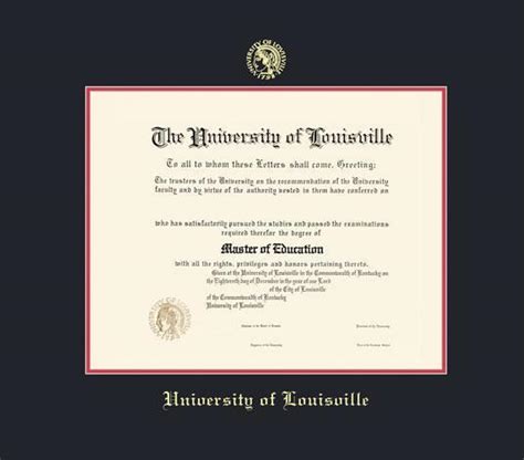 Showcase Your University Of Louisville Pride With Diploma Frames