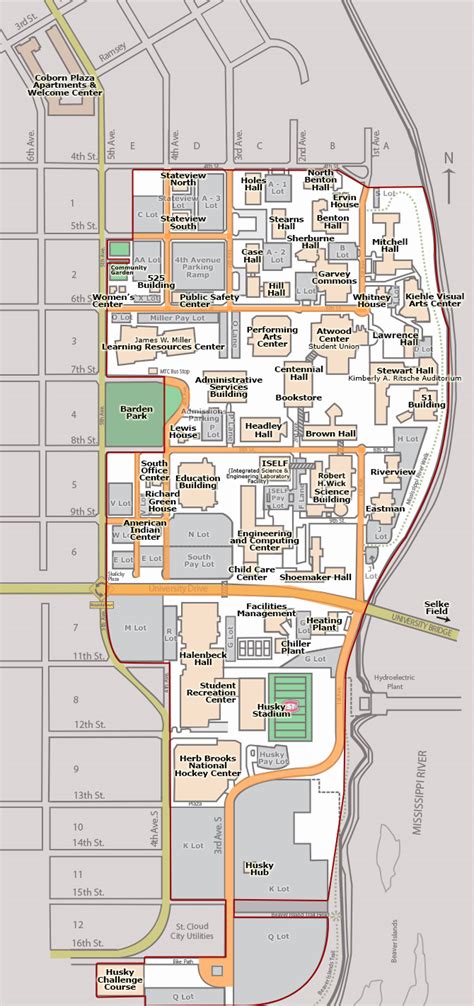 St Cloud State University Campus Map Guide