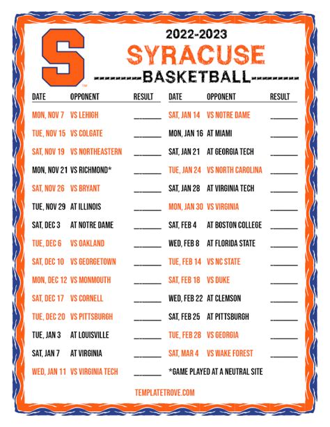 Susquehanna University Mens Basketball Schedule Released