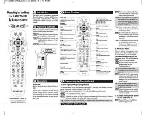 Terk Universal Remote Manual Guide And Setup Instructions