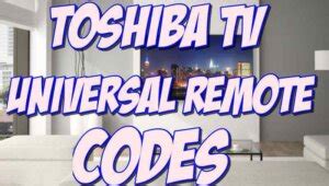 Toshiba Universal Remote Codes List