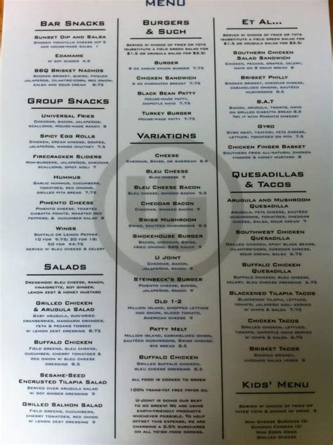 Universal Joint Menu: Ultimate Guide To Seamless Dining