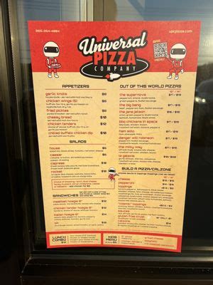 Universal Pizza Company Clinton Tn Menu & Reviews