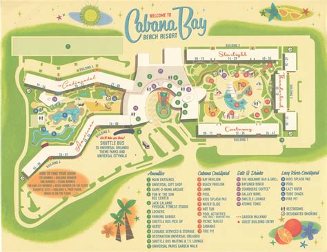 Universals Cabana Bay Beach Resort Map Guide