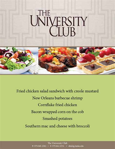 University Club Menu: Delicious Options To Savor