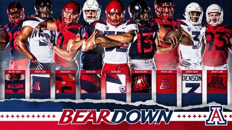 University Of Arizona Wildcats Football Uniforms Evolution