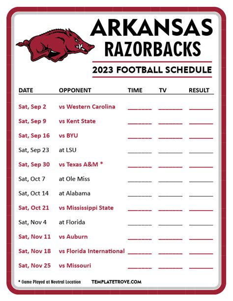 University Of Arkansas Softball Schedule And Game Times