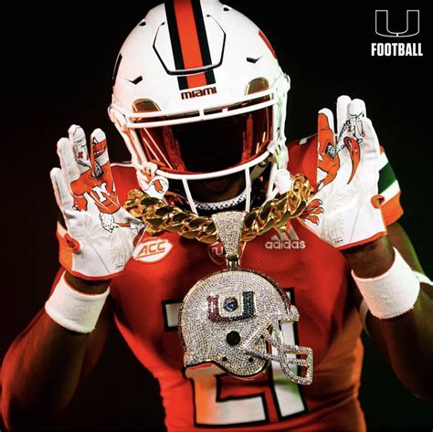 University Of Miami Football Gloves: Canes Game Day Style