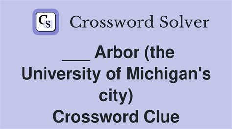 University Of Michigan City Crossword Solution Guide