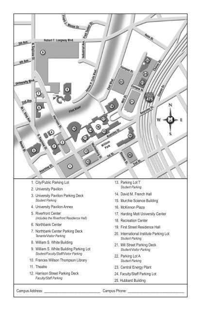 University Of Michigan Flint Campus Map Guide