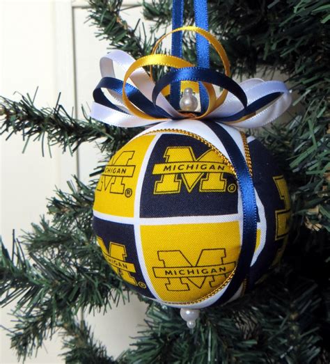 University Of Michigan Ornaments: Go Blue Holiday Decor