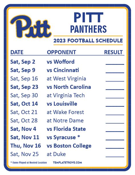 University Of Pittsburgh Baseball Schedule And Game Details