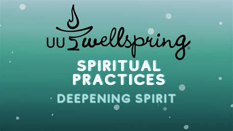 Unlocking Spiritual Growth With Uu Wellspring