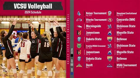 Vcsu Volleyball Schedule: 10 Must-Know Dates