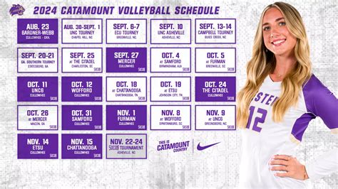 Wc Catamounts Volleyball Schedule Guide