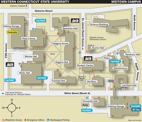 Western Connecticut State University Campus Map Guide